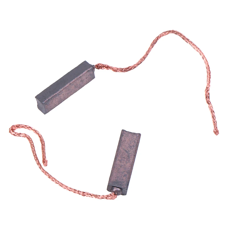 Carbon Brushes Wire Leads Generator Generic Electric Motor Brush Replacement 4.5 x 6.5 x 20mm 10Pcs carbon brush