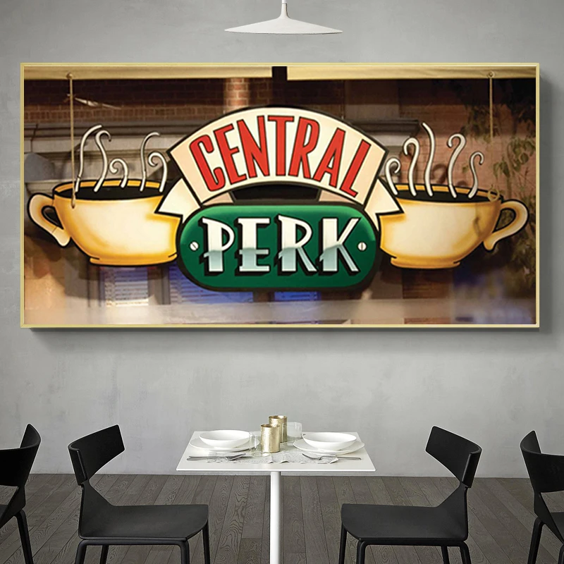 Центральный Perk кафе Холст Искусство Живопись друзья ТВ шоу художественные плакаты и принты картины