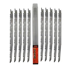Juego de hojas de sierra recíproca para carpintería, sable de corte rápido de 18x240mm, S1531L, WxT, 10 unids/set