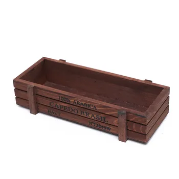 

European Wooden Storage Box Retro Old Succulent Plant Box Mini Flower Pot Multi-Functional Ornament Home Decoration Gift