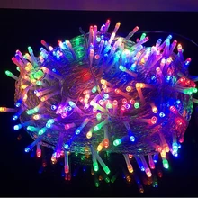 AC110V-220V, Рождественский светодиодный светильник, наружная Водонепроницаемая гирлянда, 10 м/20 м/30 м/50 м/100 м, светодиодный светильник для праздника, свадьбы, Нового года, сада