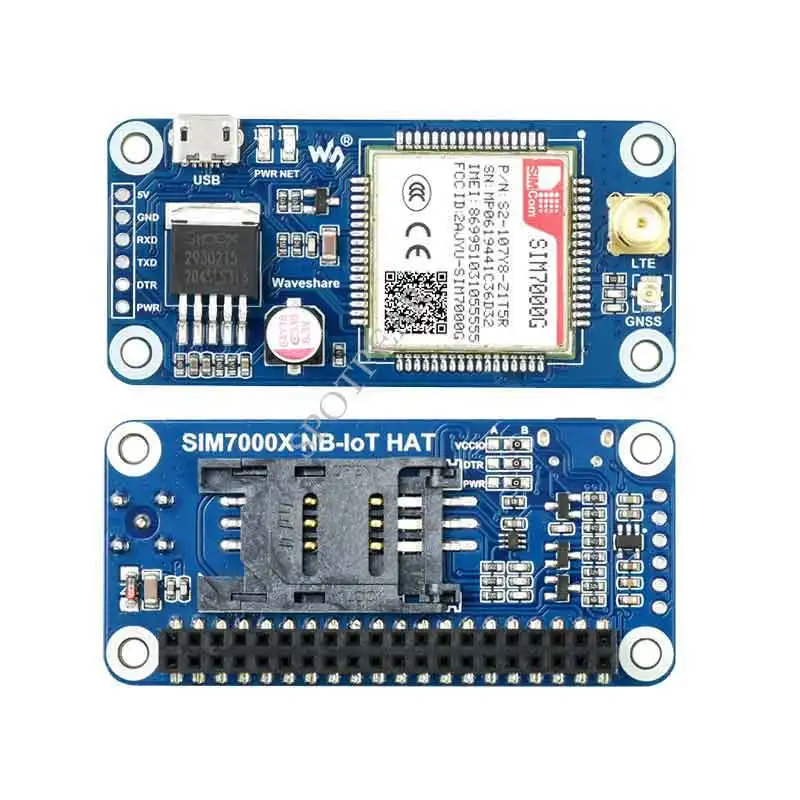 

Raspberry Pi SIM7000G NB-IoT / Cat-M / EDGE / GPRS HAT GNSS Global Band Support