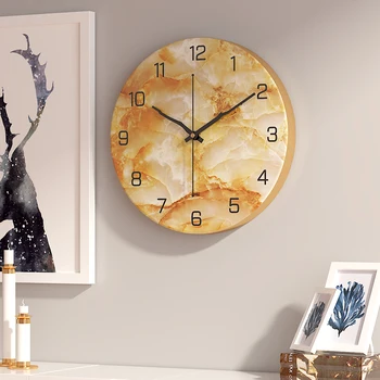

Round Wall Clock Quartz Silennordic Design T Personality Quartz Clock Modern Simple Light Luxury Fashion Home Luxury Watch