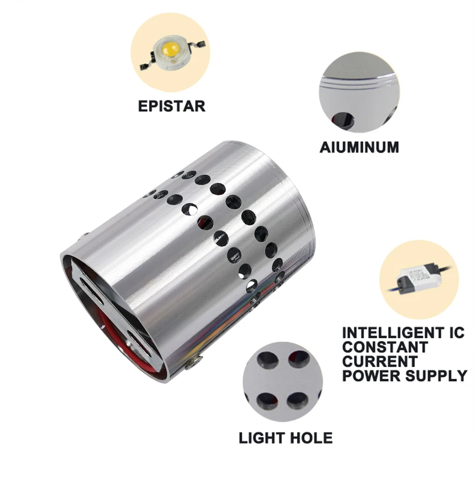 Внутреннее освещение 3 Вт светодиодный ная спиральная настенная лампа