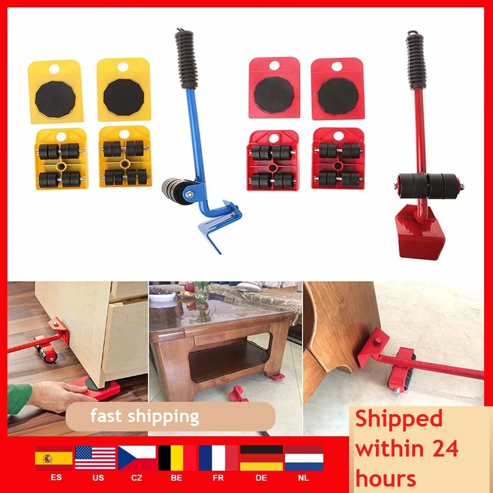 5 шт./компл. тяжелый подъемник для мебели транспортный движущийся тележка ролик