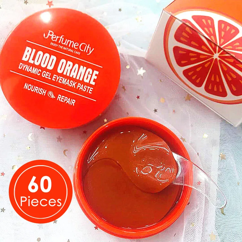 

Blood Orange Collagen Dynamic Gel Eye Mask Patches Vitamin C Eye Mask Repairing Wrinkle Remover Dark Circle Eye Bag Anti Aging