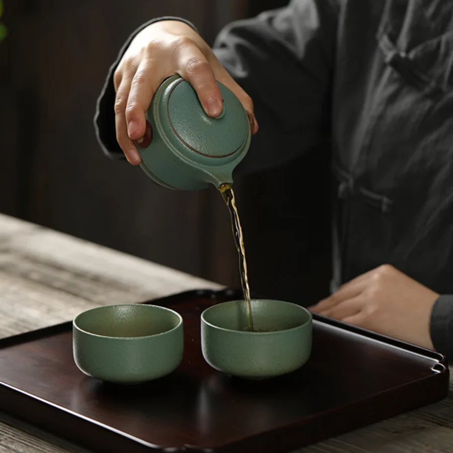 Japanese Portable Travel Japanese Tea Set For Adults