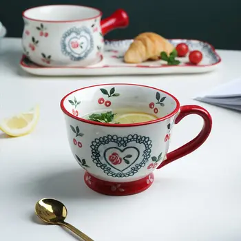 

350ml Ceramic Milk Coffee Breakfast Mugs Gradual Change Starry Sky Cerative Retro Mug Afternoon Tea Office Water Cup Japan Style