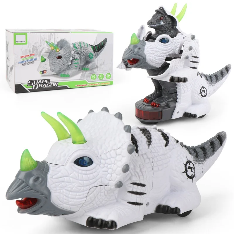 Fashion Remote Control Dinosaur Toy Electronic Walking Dinosaur Battery Powered Robotic Toy For Kids Boys Girls 2