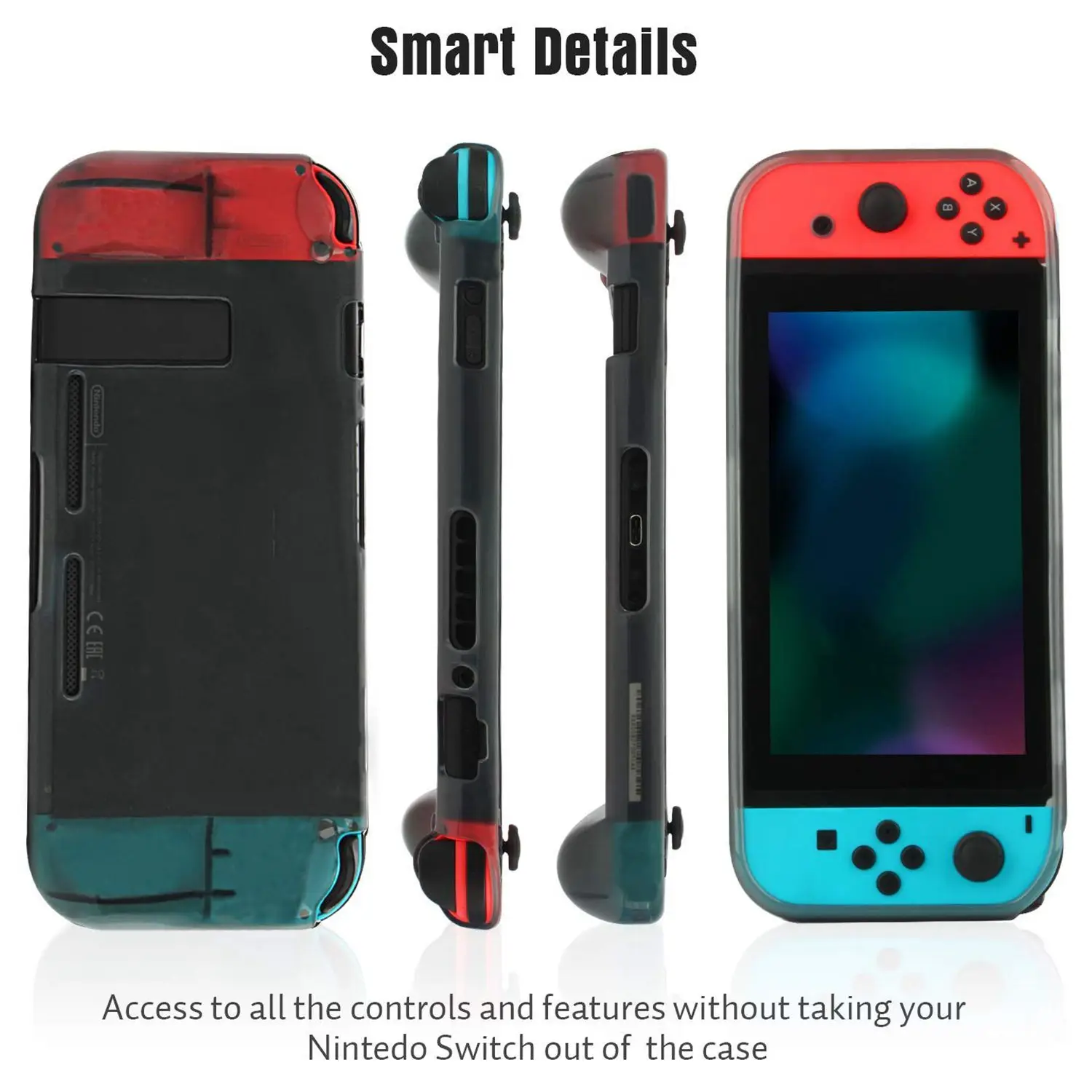 Защитный чехол для nintendo Switch, удобный мягкий чехол из ТПУ и эргономичный чехол с защитой от царапин