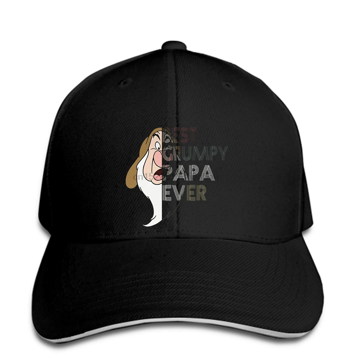 Best Grumpy Papa Ever Vintage Baseball cap Navy Color Men Made in USA snapback hat Peaked