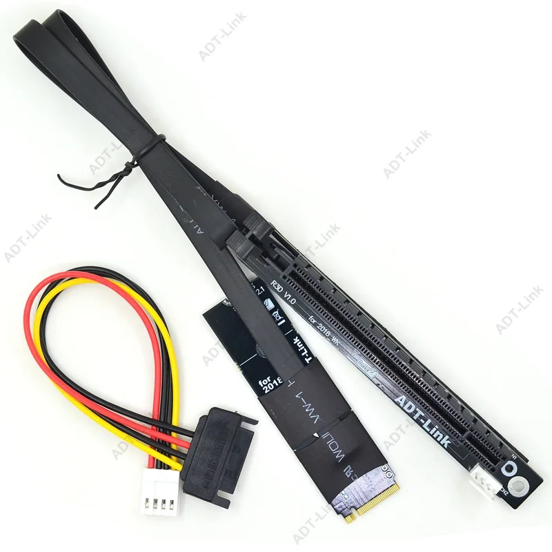 Gen3.0 PCIe Riser M.2 NVMe 16x Adapter Card GPU Graphic x16 Extender for Bitcoin Mining ETH NVIDIA AMD Colorful GTX