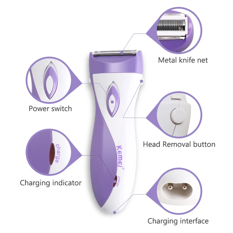 Ladies Intimate Areas Haircut Razor for Bikini Line Kemei Women Armpit Shaver Kemel Female Pubic Hair Removal Trimmer Keimei Cut laser hair removal instrument home ladies whole body hair removal instrument electric shaving beauty hair removal instrument