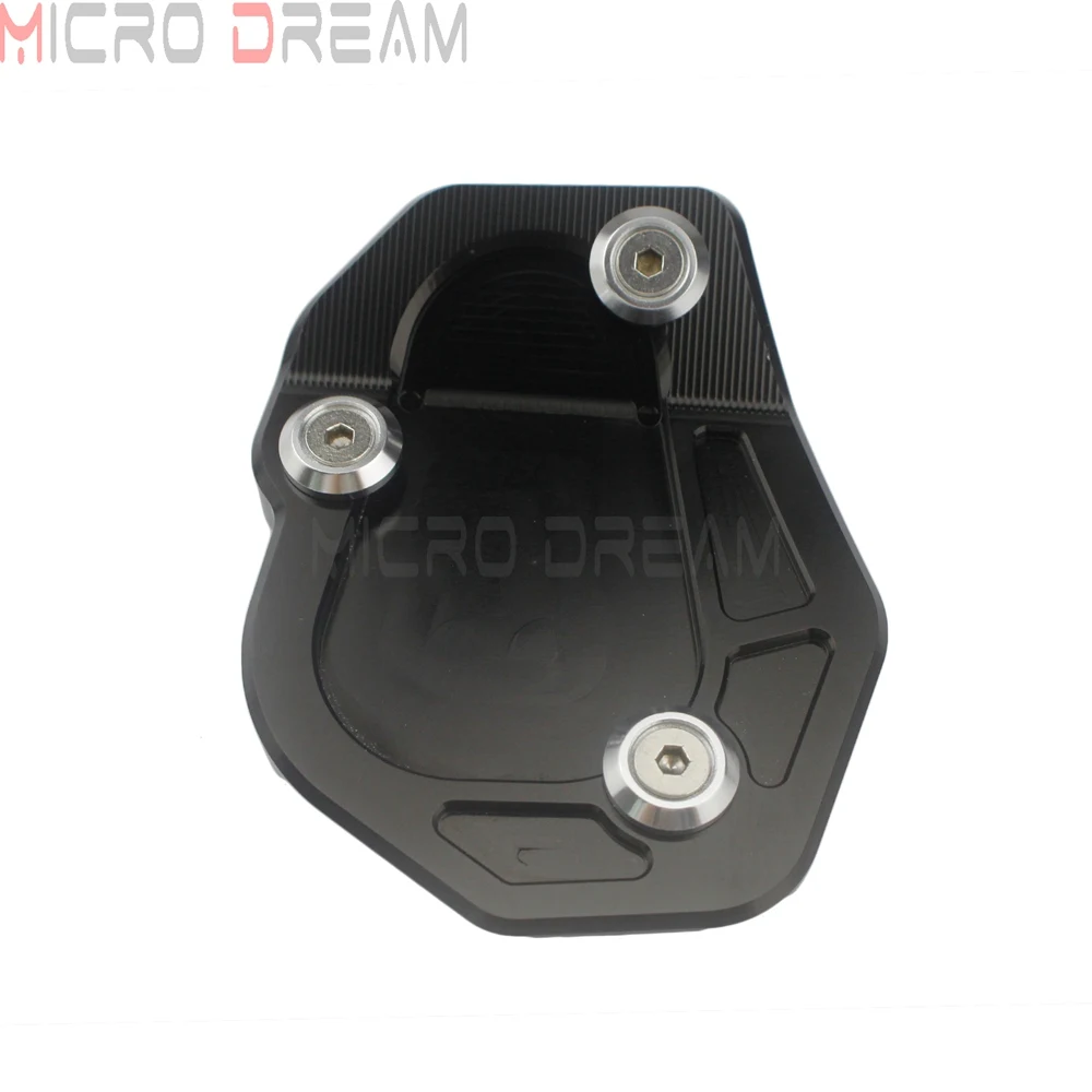 Black CNC Aluminum Kickstand Foot Side Stand Enlarger Plate Extension Support Pad For BMW R NINE T R9T 2017 2018 | Автомобили и