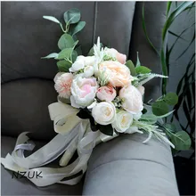 Свадебный букет из искусственных цветов ручной работы розы Букет свадебных цветов Свадебные букеты Pristian SPH043