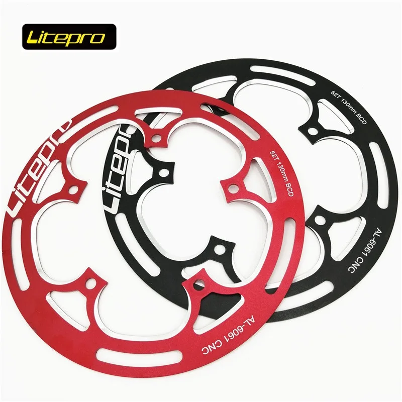 Litepro цепь колесная цепь защитная пластина 130BCD 48/50/52T односкоростная Защитная крышка цепного кольца|Шатун и передняя звездочка велосипеда| | АлиЭкспресс
