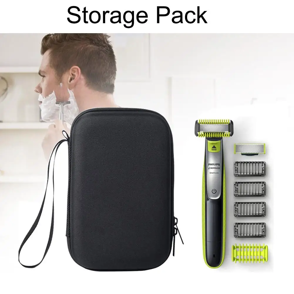 Портативный чехол для Philips OneBlade триммер бритва и аксессуары дорожная сумка из ЭВА упаковка для хранения коробка чехол на молнии с подкладкой