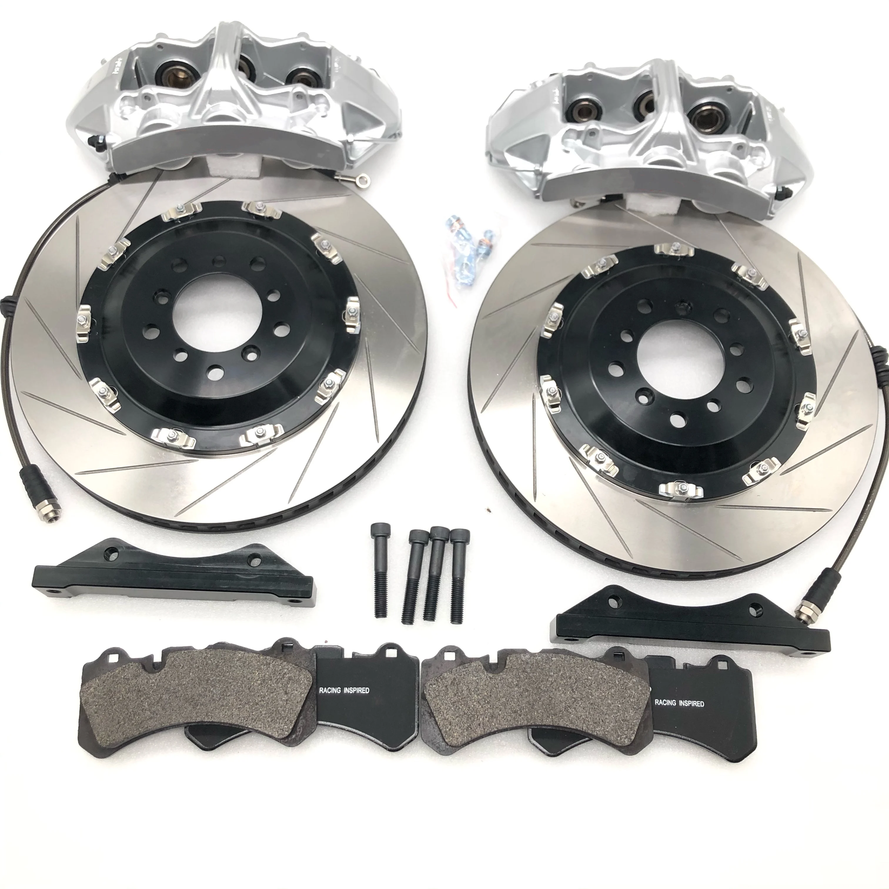Jekit Auto Brake System Sliver caliper with 380*34mm slot disc for Ford-Explorer Rover Discovery 4 audi-a4 b8 bmw-f30 F10 | Автомобили и