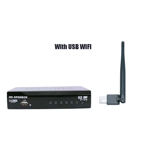 HDOPENBOX DVB-T2 ТВ приемник H.264 MPEG4 DVB T2 тюнер Поддержка DVB C IP tv Youtube двойной USB разъем телеприставка - Цвет: Серый