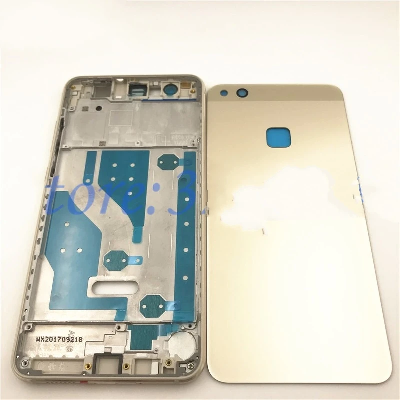 Полный Корпус для huawei P10 Lite ЖК-дисплей передняя рамка+ Стекло задняя Батарея покрывающая телефон по всей поверхности+ Корпус средняя рамка, клейкий Стикеры+ кнопки