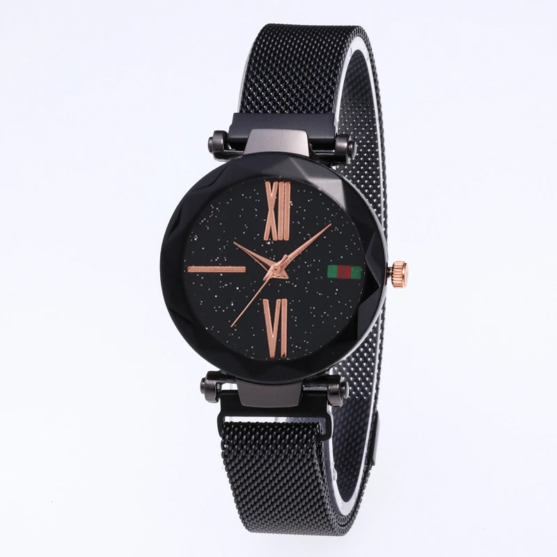 Explosive girl watch ladies starry sky quartz watch magnet strap iron watches ladies watch  gifts