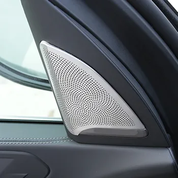 

Car Styling A-pillar Stereo Audio Speakers Decoration Frame Cover Trim Stickers For BMW X5 G05 2019 Interior Auto Accessories