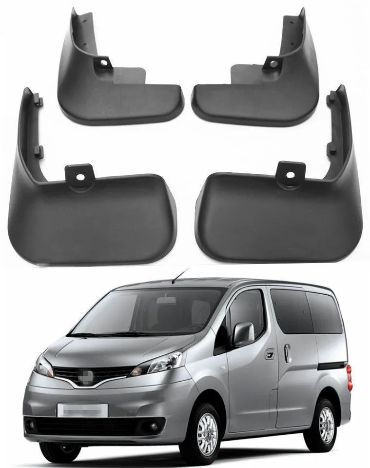 4PCS Mud Flaps Splash Guard Mudguard Fender Fit For Nissan NV200 2012-2018 2019
