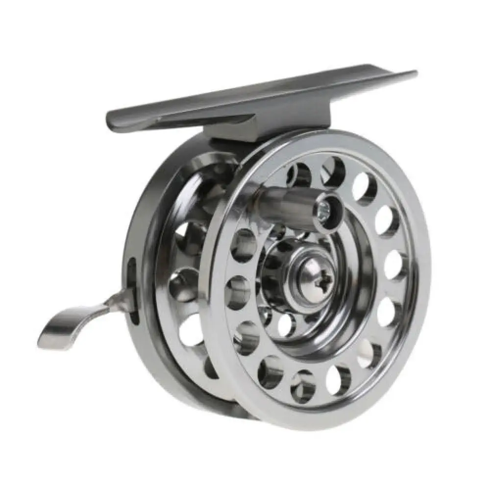 50%HOT Aluminum Alloy Ice Saltwater Freshwater Fishing Reel Wheel with Handle Brake