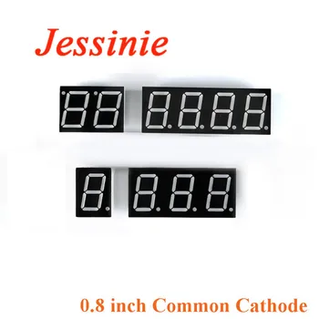 

2pcs 0.8 inch Display Clock Digital Tube Common Cathode 0.8" 7 Segment Red LED DIY for 1bit 2bit 3bit 4bit