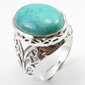 

Genuine Turquoises Men Ring Sz 9 Women's New Jewelry Unique Designed