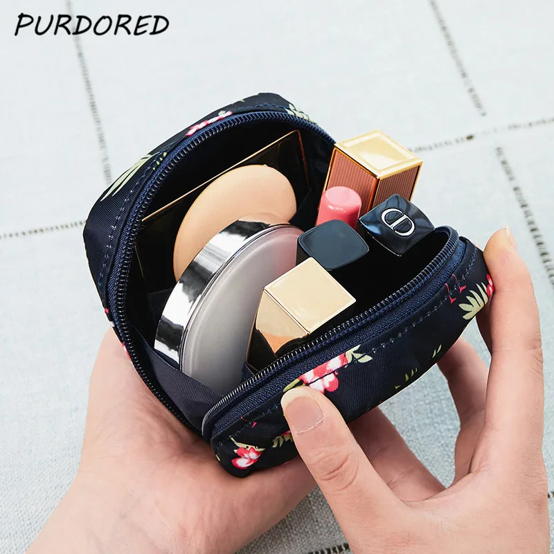 PURDORED 1 шт. мультяшная мини косметичка Водонепроницаемая женская косметичка дорожный мешочек для косметики помада Органайзер чехол Trousse Neceser