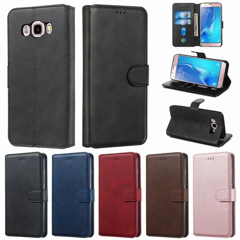 Кожаный чехол кошелек для Samsung Galaxy J7 2016 2017 оболочка J710 J730 J 7 2018 винтажные откидные Чехлы черного