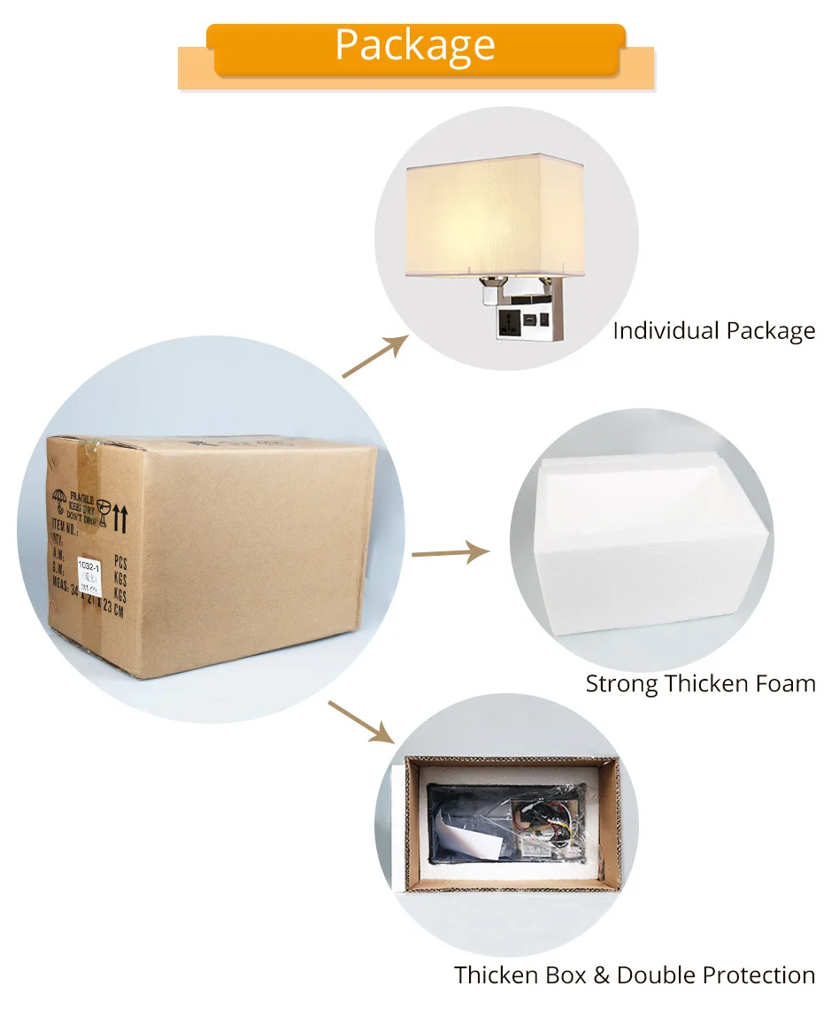 Socket USB E27 LED Bulb Wall Lamp Stair Bathroom Sconce Wall Lights with Switch Applique Nordic Bedside Lamps Bedroom Lighting (12)