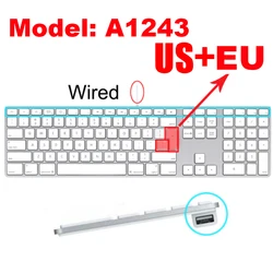 Desktop PC Silicone Keyboard Protector for Apple Wireless Keyboard (EU and USkey A1243)