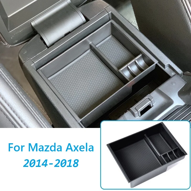 

For Mazda Axela 2014-2018 Inner Armrest Storage Box Decoration Cover Trim Plastic Car Accessories