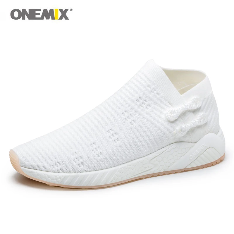 Мужские лоферы для прогулок ONEMIX светильник дышащие вязаные прочные резиновые