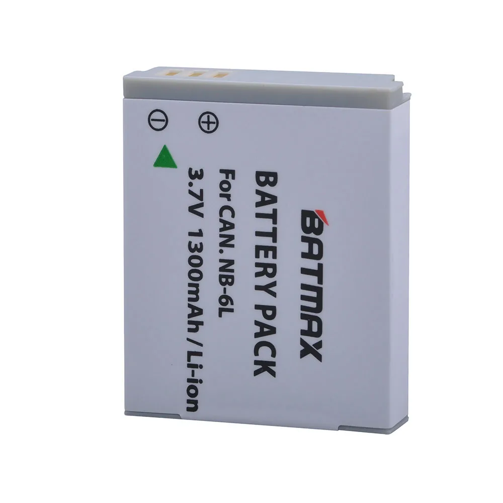 Аккумулятор литий ионный Batmax на 1300 мА · ч NB 6L NB6L для Canon Power shot SX520 HS SX530 SX600 SX610 SX700 SX710