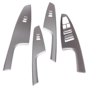 

4PCS ABS Chrome Car Interior Door Window Switch Panel Lift Button Cover Trim For Hyundai Tucson 2015 2016 2017