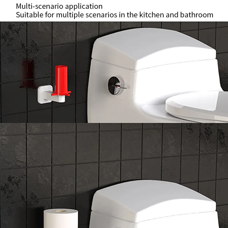 Creative Wall-Mounted Paper Towel Holder Vertical Paper Towel Rack Free Punching Bathroom Kitchen Roll Toilet Paper Holder