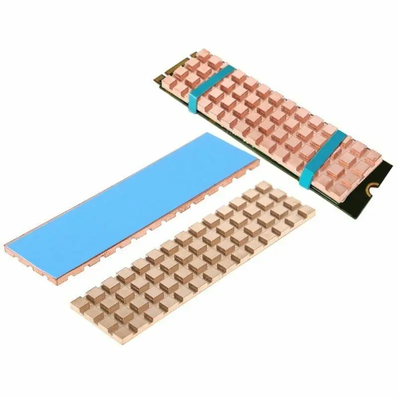 2 мм 3 4 медный теплопроводящий клей для M.2 NGFF 2280 PCI E NVME SSD|Охлаждающие подставки
