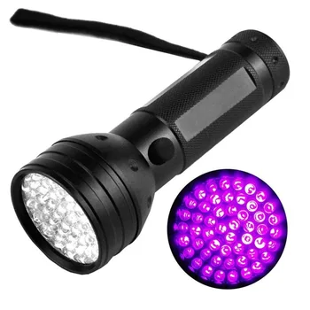 

51 LED UV Torch Light 395nm Multifunction Ultraviolet Flashlight Pet Urine Stain Detector for Scorpions Inspection