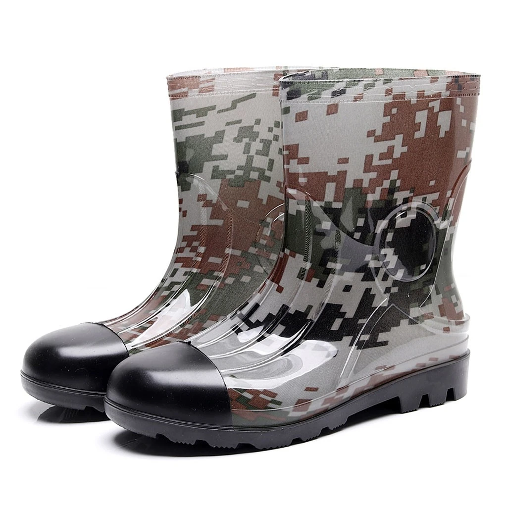 short rubber rain boots