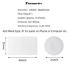 5pcs NFC Tag Ntag213 Tags Anti Metal Sticker 13.56MHz ISO14443A 213 Metallic Badges Key Token Patrol Universal Label 2