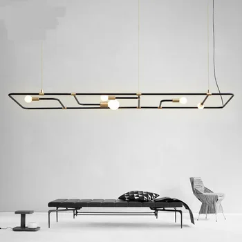 

Creative modern minimalist bars restaurant coffee shops Nordic checkout tables rectangular dining tables Pendant Lights LO72015
