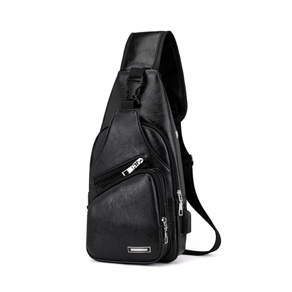 

Multi-functional PU Tactical Chest Bag Schoolbag Laptop Backpack Waterproof Outdoor Travel Portable Lightweight for Men