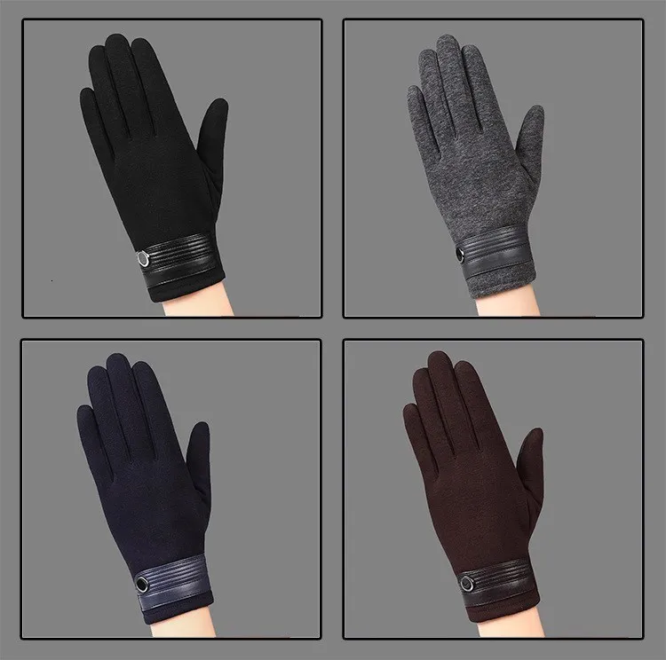 Роскошные кожаные мото Guantes PU лоскутные толстые перчатки мужские зимние перчатки мужские мотоциклетные теплые перчатки противоскользящие