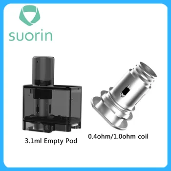 

Original Suorin Elite 40W Pod Vape Kit Replacement Pod & Coil With 1.0ohm Wire Coil and 0.4ohm Mesh Coil Vape Kit
