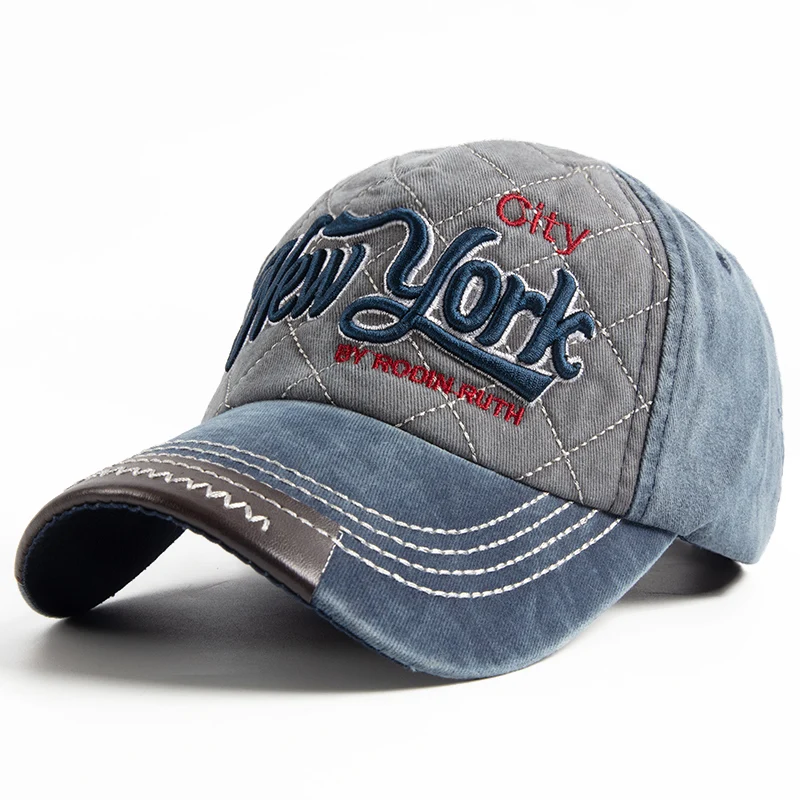 Модная хлопковая бейсбольная Кепка унисекс s для мужчин, весенне-осенняя бейсболка в стиле хип-хоп, кепка и шапки с вышивкой в стиле Нью-Йорк, повседневная женская кепка s