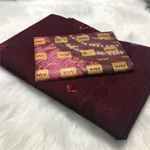 3D цветок бусины швейцарская вуаль кружева с бисером цветок соответствующие печати красочные Базен riche ткань 7,5 ярдов/комплект