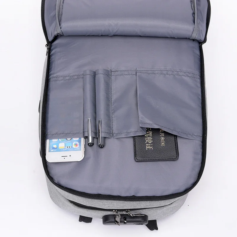 

New Style Anti-Theft Backpack Men USB Charging Backpack Oxford Cloth Men's Bag Business Multi-functional Computer Bag